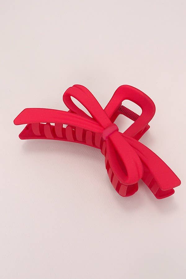 LARGE JUMBO BOW RIBBON HAIR CLAW CLIPS | 40H819