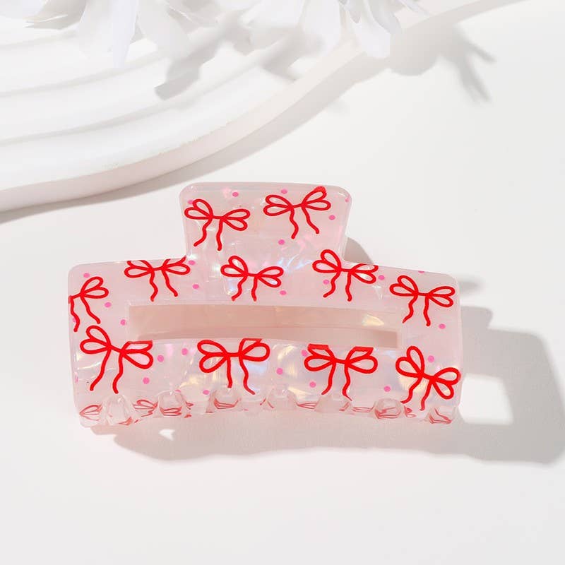 Large Bow Ribbon Hair Clip