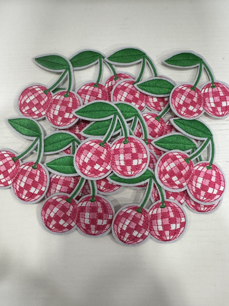 Disco Ball Cherries Patch