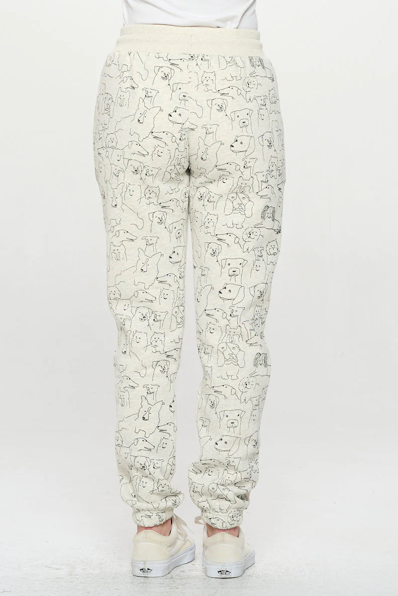 Dog Print Sweatpants