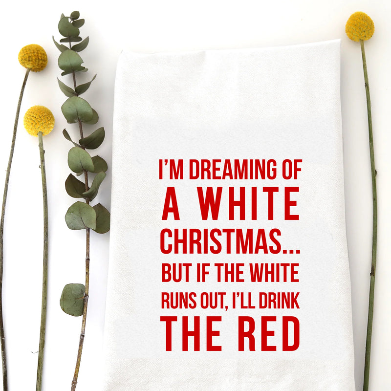 Dreaming of a White Christmas Tea Towel