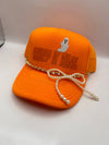 Pearl Bow Trucker Hat Chain