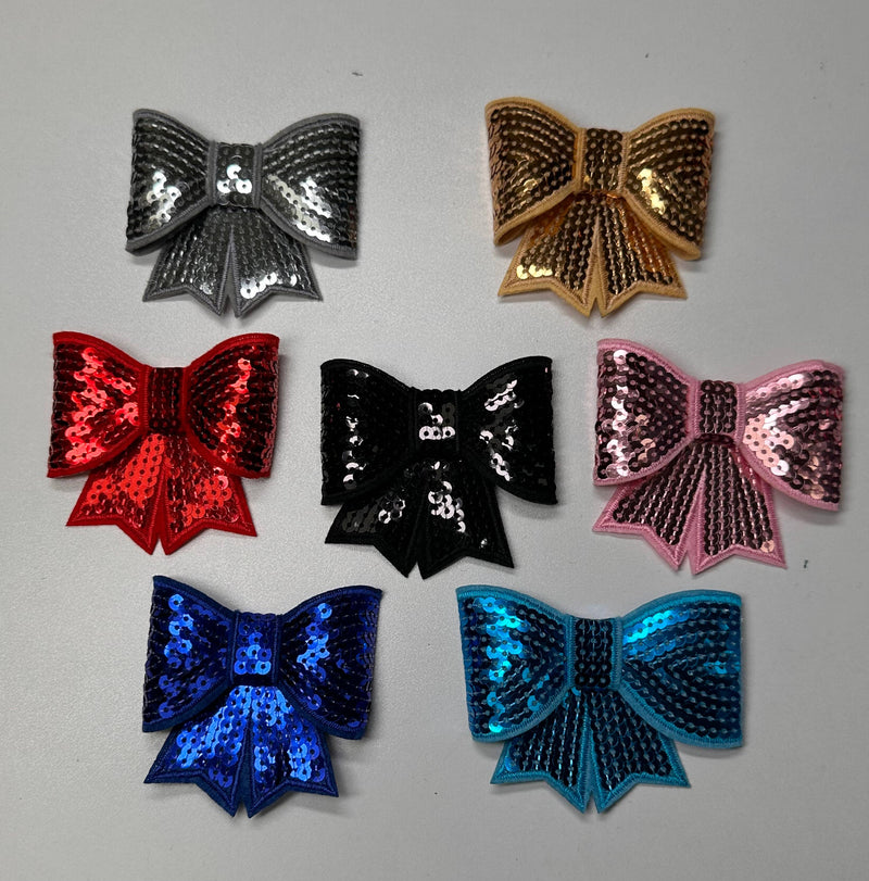 Sequin Bow Large Patch