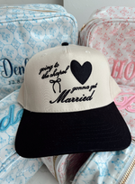Going To The Chapel - Black Vintage Trucker Hat