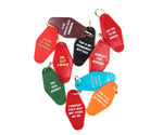 Big Clit Energy Motel Style Keychain in Red and Gold