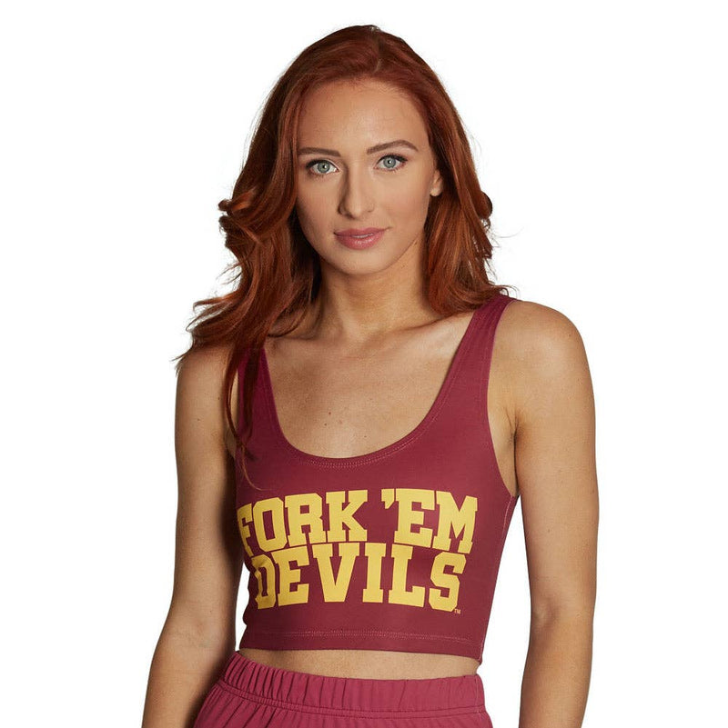Arizona State ASU Fork 'Em Crop Top LICENSED