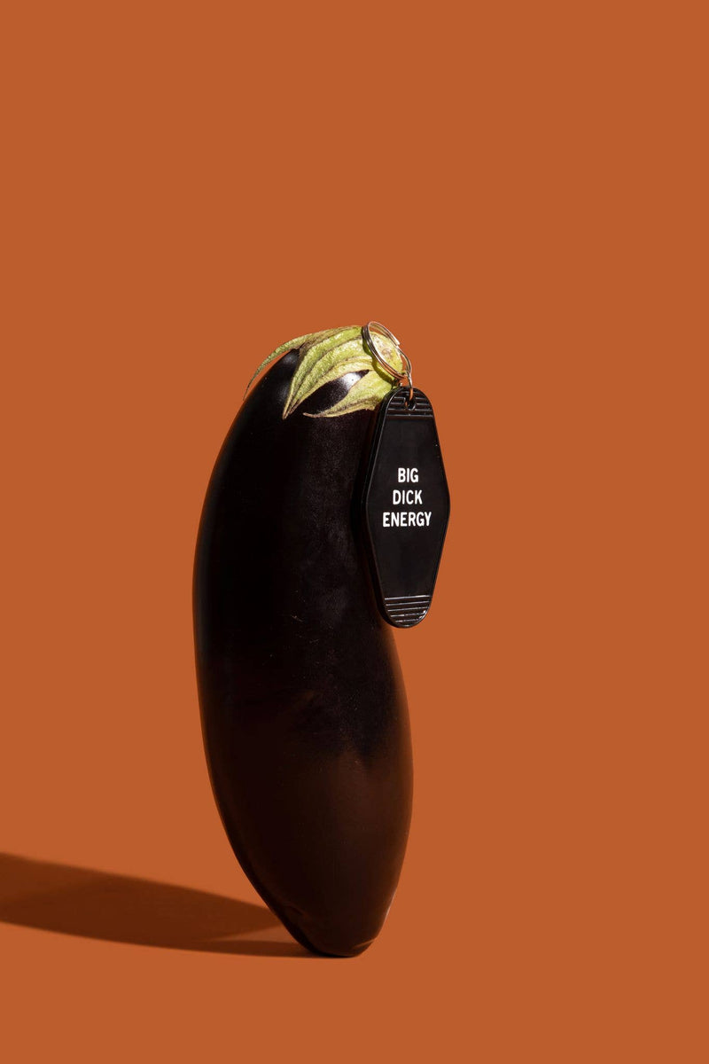 Big Dick Energy Funny Motel Keychain in Black
