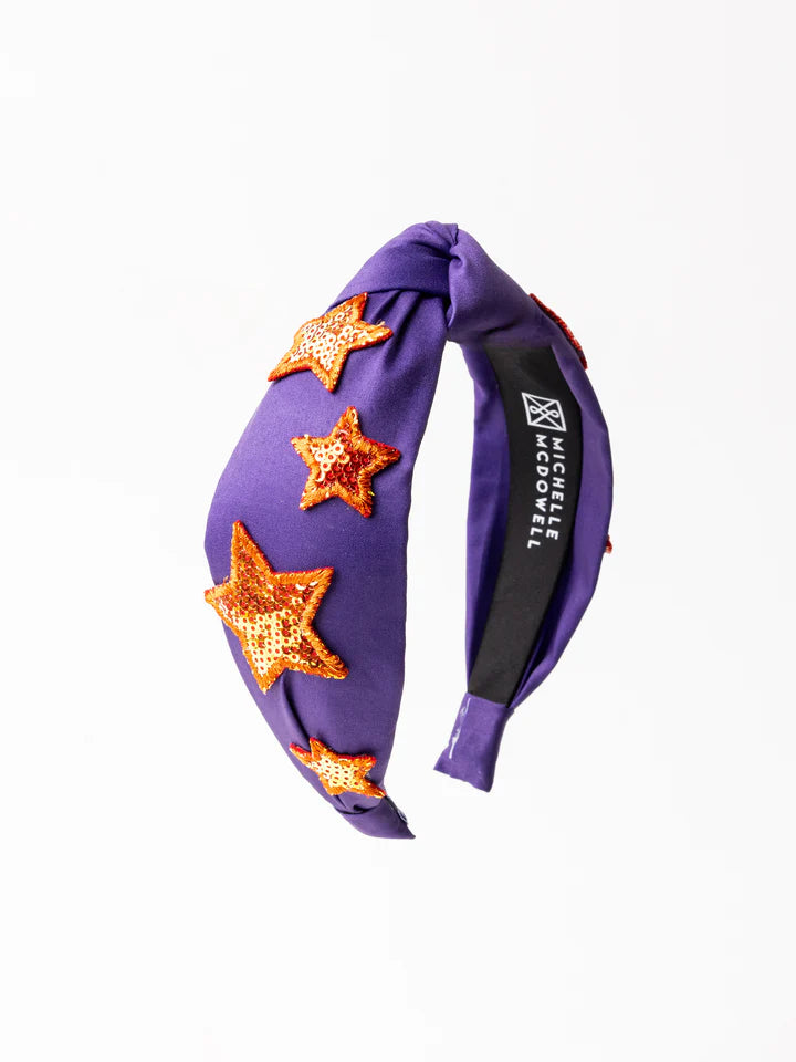 Purple and Orange Gameday Headbands