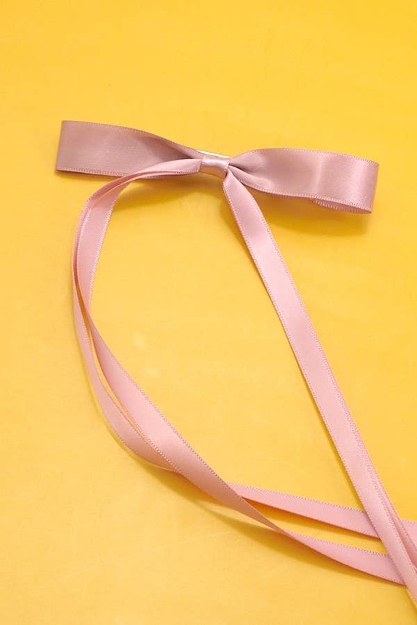 Skinny Long Bow Hair Clip
