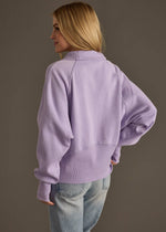 Lavender Quarter Zip Sweatshirt