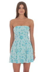 Sequin Beaded Flare Shortie Dress