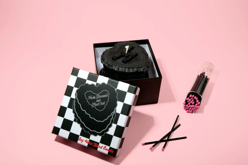 Fuck Around Heart Candle