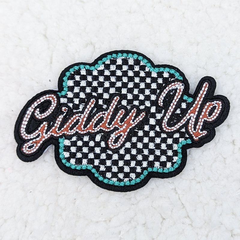 Giddy Up Embroidered Patch