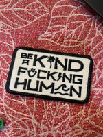 BE A KIND HUMAN PATCH Pinks