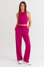 Magenta Thermal Pants