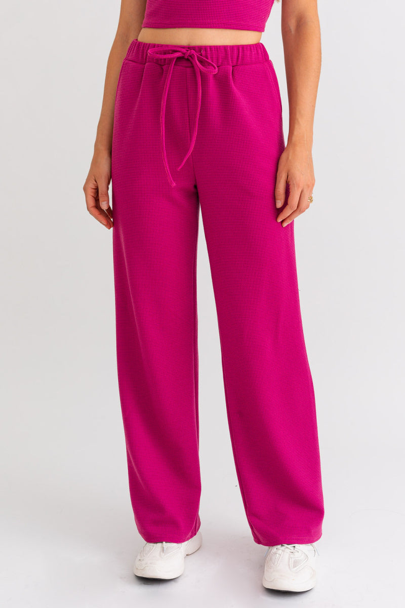 Magenta Thermal Pants