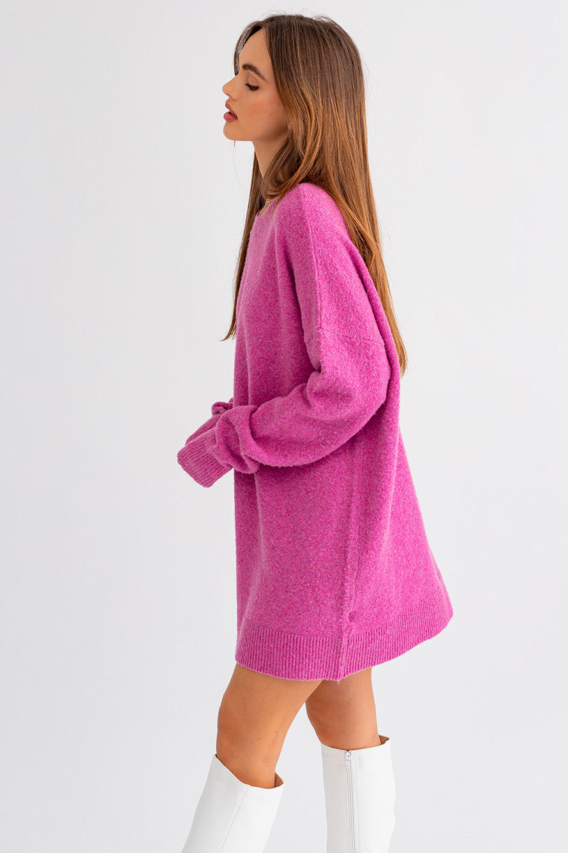 'Recycled Yarn' Oversized Sweater Dress
