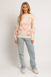 Heart Printed Sweater