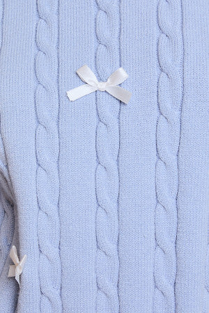 Crew Neck Bow Detail Sweater