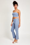 Sweater Crop Top w/ High Waisted Pants