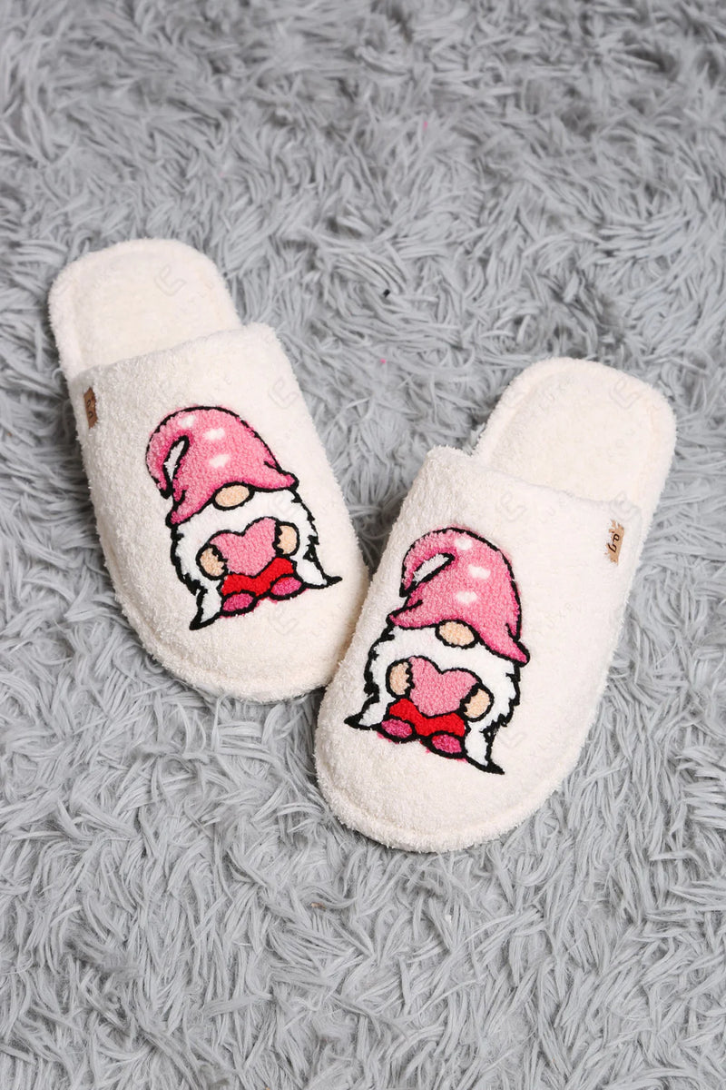 Gnome Embroidered Luxury Slippers