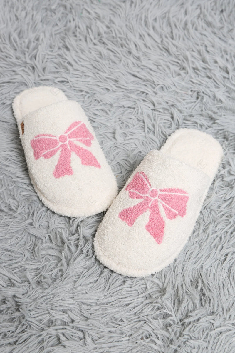 Pink Bow Slipper