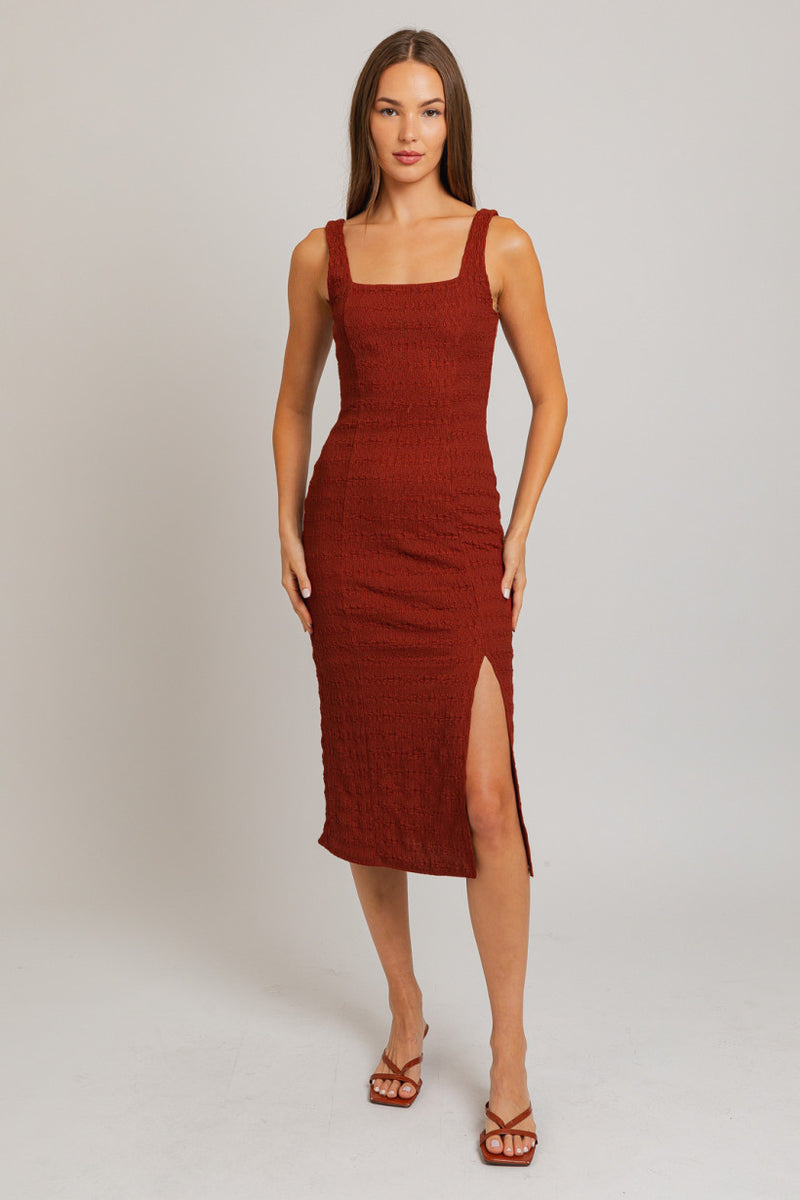 Brick Midi Tank Dress