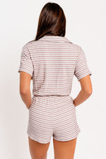 Collared Short Sleeve Romper