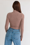 Long Sleeve Mock Neck Crop Top