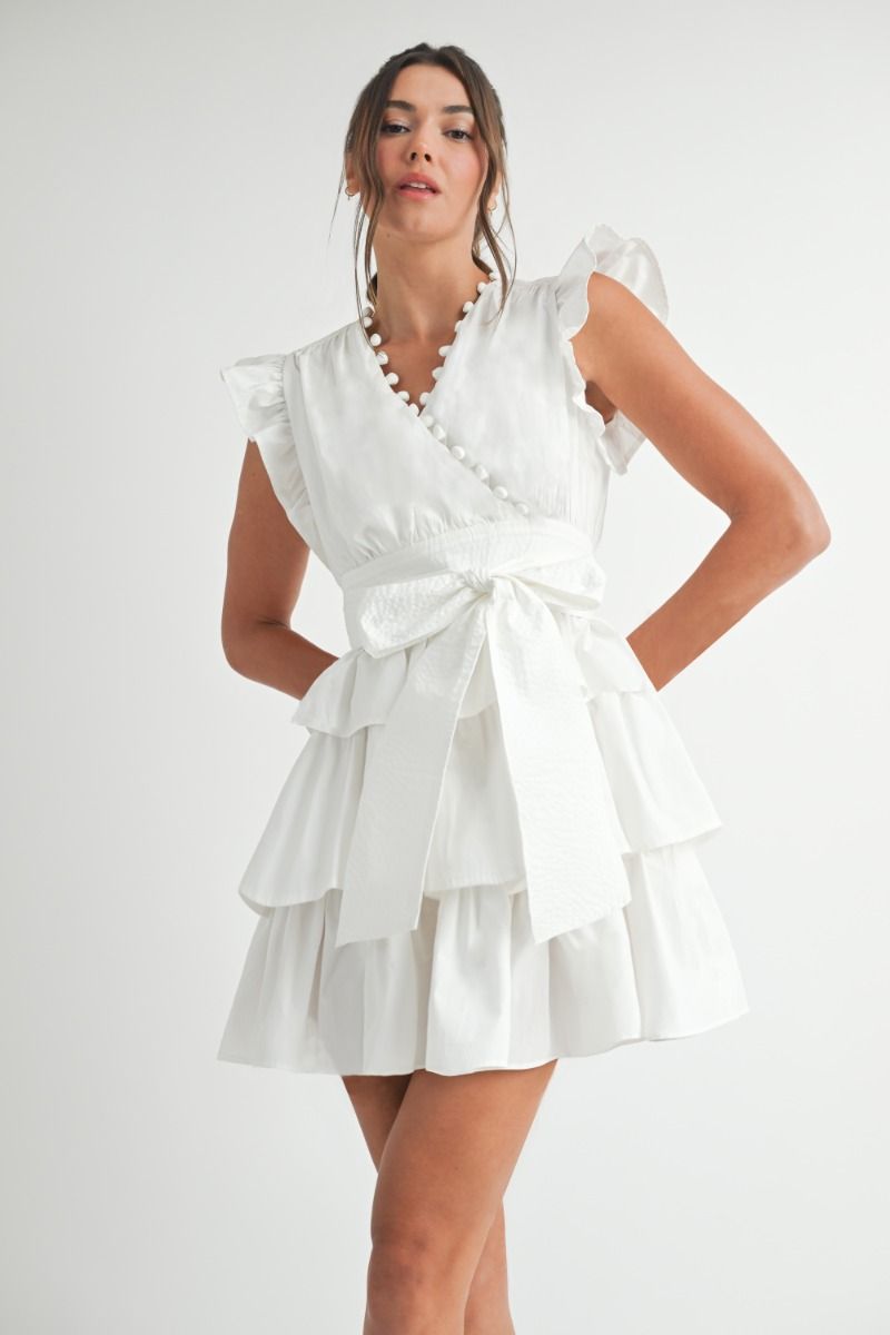 White Cotton Shortie Dress