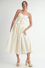Sleeveless Cotton Midi Dress