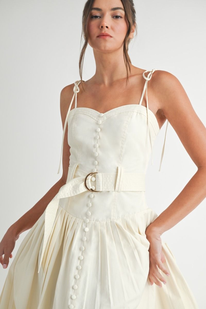 Sleeveless Cotton Midi Dress