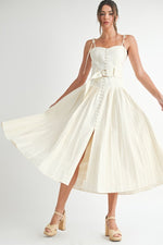 Sleeveless Cotton Midi Dress