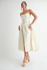 Sleeveless Cotton Midi Dress