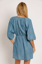 Denim Balloon Sleeve Dress