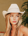 Rhinestone Studded Chain Western Hat