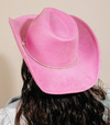 Rhinestone Strap Cowboy Hat