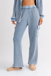 Terry & Gauze Mix Cargo Pants