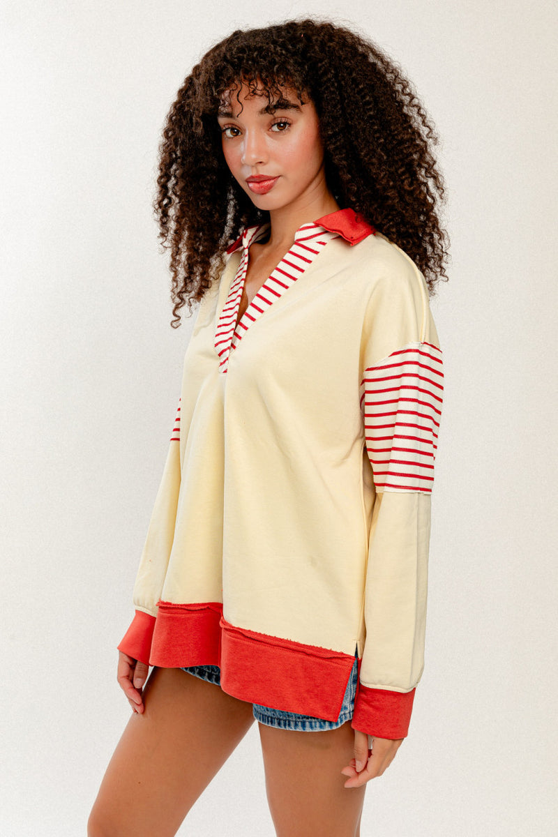 Oversize Polo Top