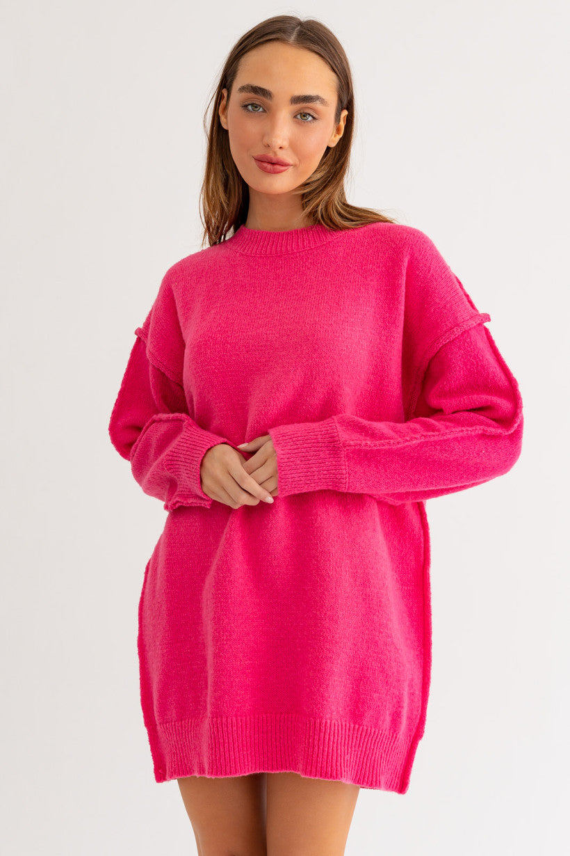 Oversize Tunic Sweater Dress
