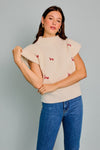 Mock Neck Holiday Sweater Top