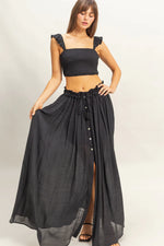 Smocked Sleeveless Top and Skirt SET-SIZES MUST MATCH