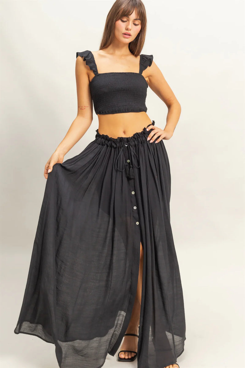 Smocked Sleeveless Top and Skirt SET-SIZES MUST MATCH
