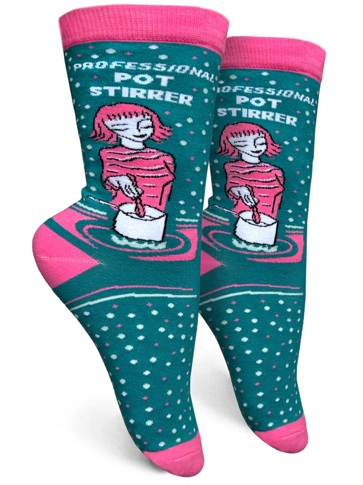 Professional Pot Stirrer Womens Crew Socks