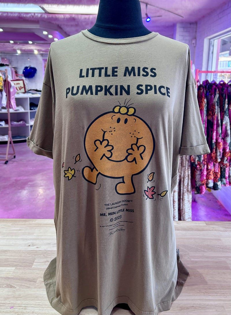 Little Miss Pumpkin Spice Oversized Tee