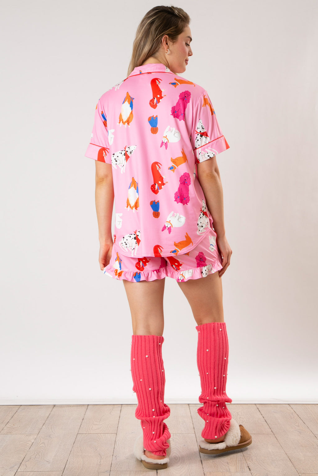 Puppy Print Pajama Shorts