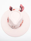 Rosey Posey Rancher Hat w/ Scarf Trim