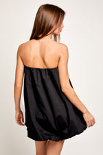 Puffed Hem Tube Dress