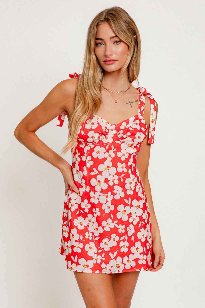 Tomato White Floral Dress