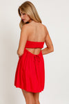 Red Babydoll Tube Dress